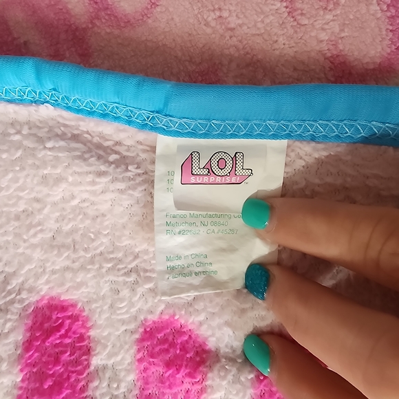 Pink and White LOL Surprise Blanket - Picture 3 of 5